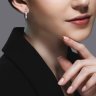 Серьги из белого золота с бриллиантами (Арт.1021764-3)