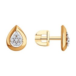 Серьги из золота с бриллиантами (Арт.1022261)