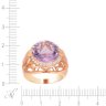 Кольцо из золота с аметистом и бриллиантом (Арт.r33186-19_ko_am_pink)