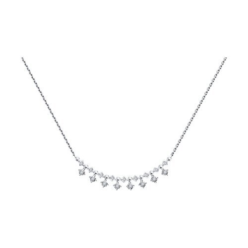 Колье из белого золота с бриллиантами (Арт.1070343-3)