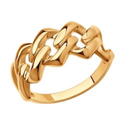 Кольцо из золочёного серебра (Арт.93010841)