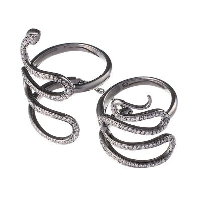 Кольцо из золота с бриллиантом (Арт.rr11447_blk)