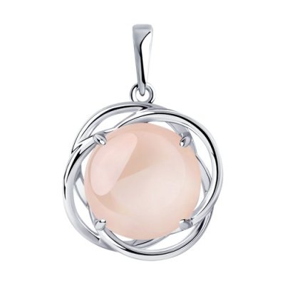 Подвеска из серебра с кварцем (Арт.94-330-00959-1)