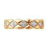 Кольцо из золота с фианитами «Золотая коса» SOKOLOV (арт.51110001861)