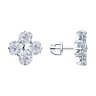 Серьги из серебра с фианитами (Арт.94026509)
