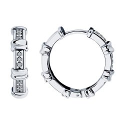 Серьги из серебра с фианитами (Арт.94-120-01547-2)