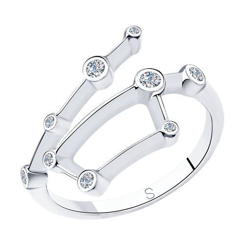 Кольцо из серебра с фианитами (Арт.94013061)