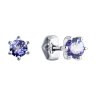 Серьги из белого золота с танзанитами (Арт.52-222-01656-7)