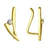 Серьги из желтого золота с фианитами (Арт.53-120-01355-1)