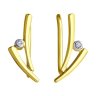 Серьги из желтого золота с фианитами (Арт.53-120-01355-1)