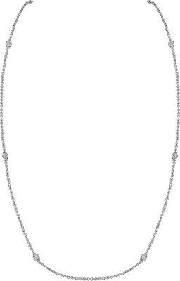Ожерелье из серебра с куб. цирконием (Арт.fao-1-77-s)