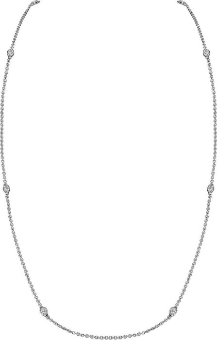 Ожерелье из серебра с куб. цирконием (Арт.fao-1-77-s)