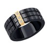 Кольцо из золота с бриллиантами и керамикой «Ночной Город» Соколов (арт.6015114)