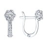 Серьги из серебра с фианитами (Арт.94021479)