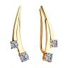 Серьги из золота с фианитами (Арт.028589)