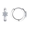 Серьги из серебра с фианитами (Арт.94025744)