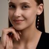Серьги золотые пробы 585 с жемчугом (Арт.792469)