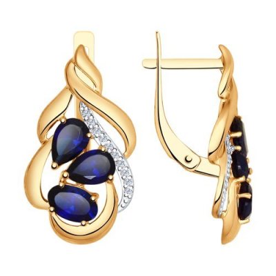 Серьги золотые пробы 585 (Арт.724988)