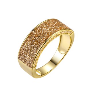 Кольцо с фианитами «Universe Shine» серебро 925 лимонное покрытие Fresh Jewelry (арт.Gl-R01771-X-L-G-X-W)