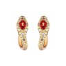 Серьги с бриллиантами и сапфирами «Огненный соблазн» MY JEWELS (арт.E0002727B01_DN_SM_YG)