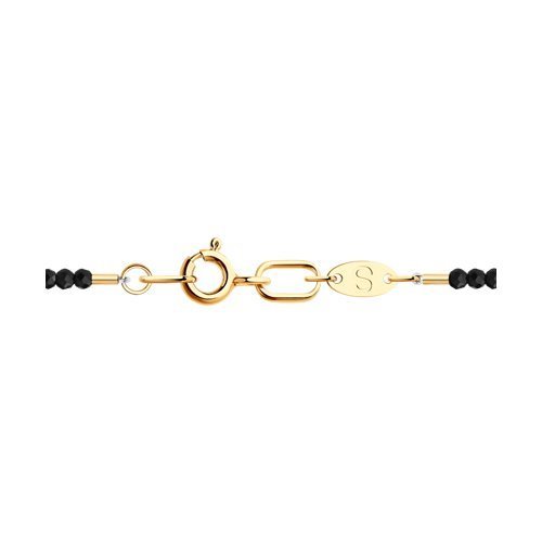 Колье золотое пробы 585 с шпинелью (Арт.770355)