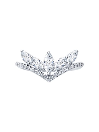 Кольцо из серебра с фианитами «Корона сияния» Соколов (арт.94-110-00140-1)