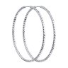 Серьги конго из серебра с алмазной гранью (Арт.94140032)