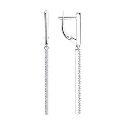 Серьги SOKOLOV из серебра 925 с фианитами (арт. 94-121-01594-2)