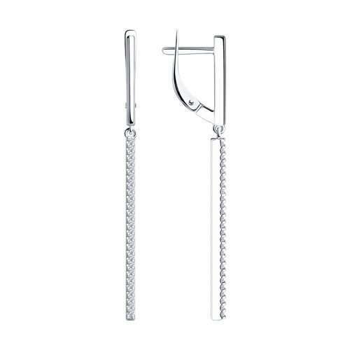 Серьги SOKOLOV из серебра 925 с фианитами (арт. 94-121-01594-2)