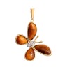 Кулон с бриллиантами и тигровым глазом «Парящая бабочка» MyJewels (арт.K678TEE4YK_PD_TE_002_YG)