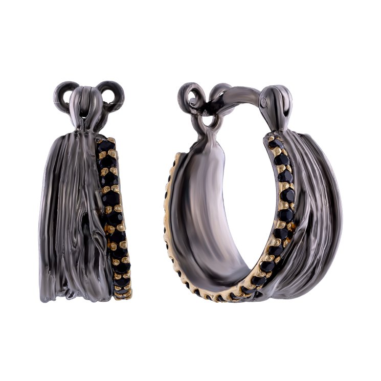 Серебряные серьги BEAVERS со шпинелью 2269sh_ox Серебряные серьги BEAVERS со шпинелью 2269sh_ox