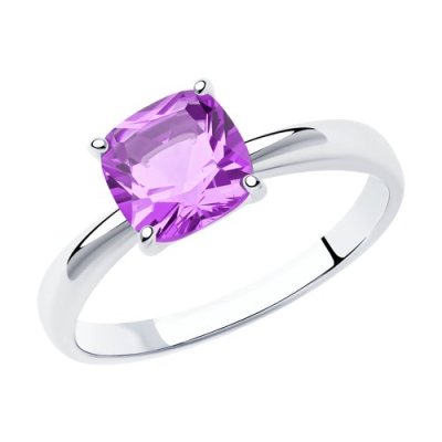Кольцо из серебра с аметистом (Арт.92011255)