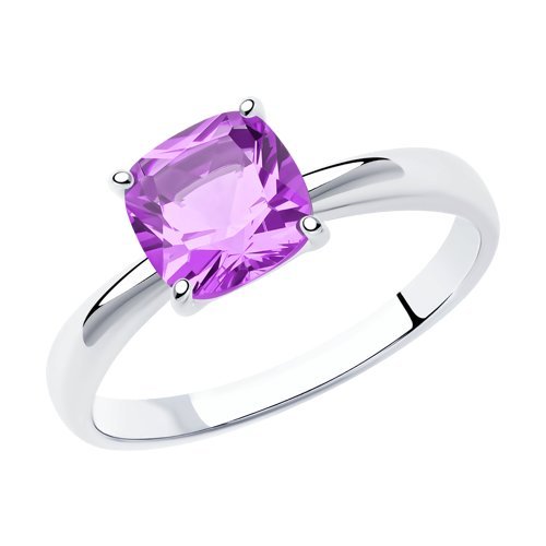 Кольцо из серебра с аметистом «Лиловый Шарм» Соколов (арт.92011255)