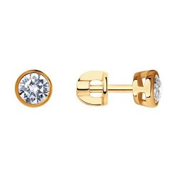 Серьги из золота с бриллиантами (Арт.9020020-36)