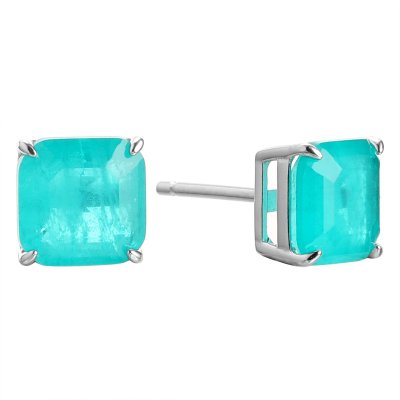 Серьги из серебра с ситаллом (Арт.cz-e05723-x-w-az-x-x)