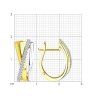 Серьги из желтого золота с бриллиантами (Арт.1021540-2)