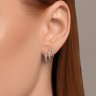 Серьги из белого золота с бриллиантами (Арт.1022262-3)