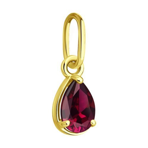 Подвеска из желтого золота с рубином (Арт.4030196-2)