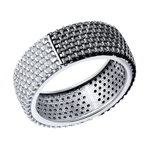 Кольцо из серебра с фианитами (Арт.94-110-01763-1)