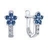 Серьги из серебра с фианитами (Арт.94026035)