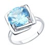 Кольцо из серебра с топазом (Арт.94-310-00985-1)