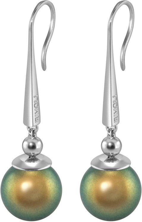 Серьги из серебра с жемчугом (Арт.aas-16-12-26-s)