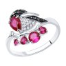 Кольцо из серебра с фианитами (Арт.94012493)