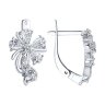 Серьги из серебра с фианитами (Арт.94020248)
