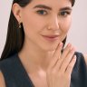 Серьги золотые пробы 585 с кварцем (Арт.72-00475)