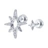 Серьги из серебра с фианитами (Арт.94025746)