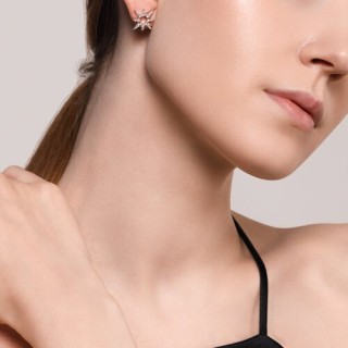 Серьги из серебра с фианитами «Сияние звезды» Соколов (арт.94025746)