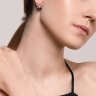 Серьги из серебра с фианитами (Арт.94025746)