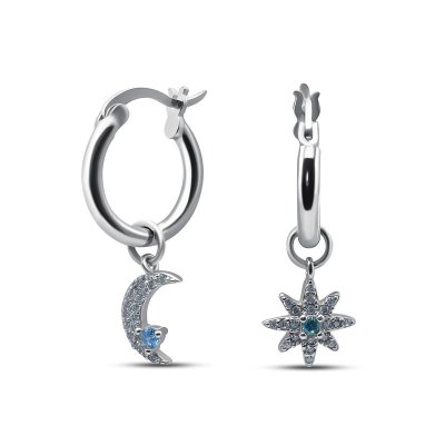 Серьги Серебряные крылья (Арт.022028535n_kubcirkonii)