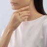 Кольцо из комбинированного золота с бриллиантом (Арт.1012397)